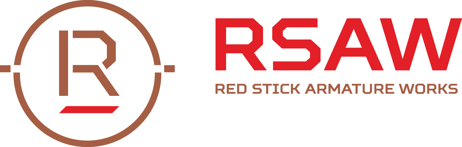 Red Stick Armature Works logo, Go Home