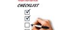 Motor maintenance checklist